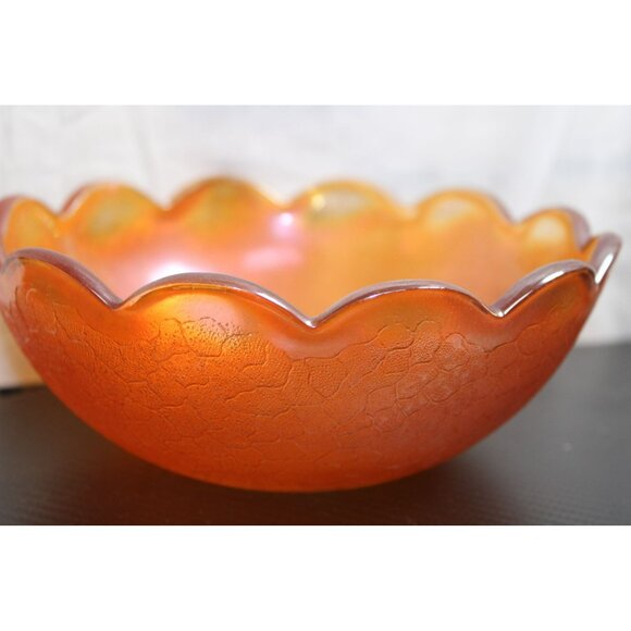 Beautiful Carnival Glass With Unique Textures - Picture 3 of 7